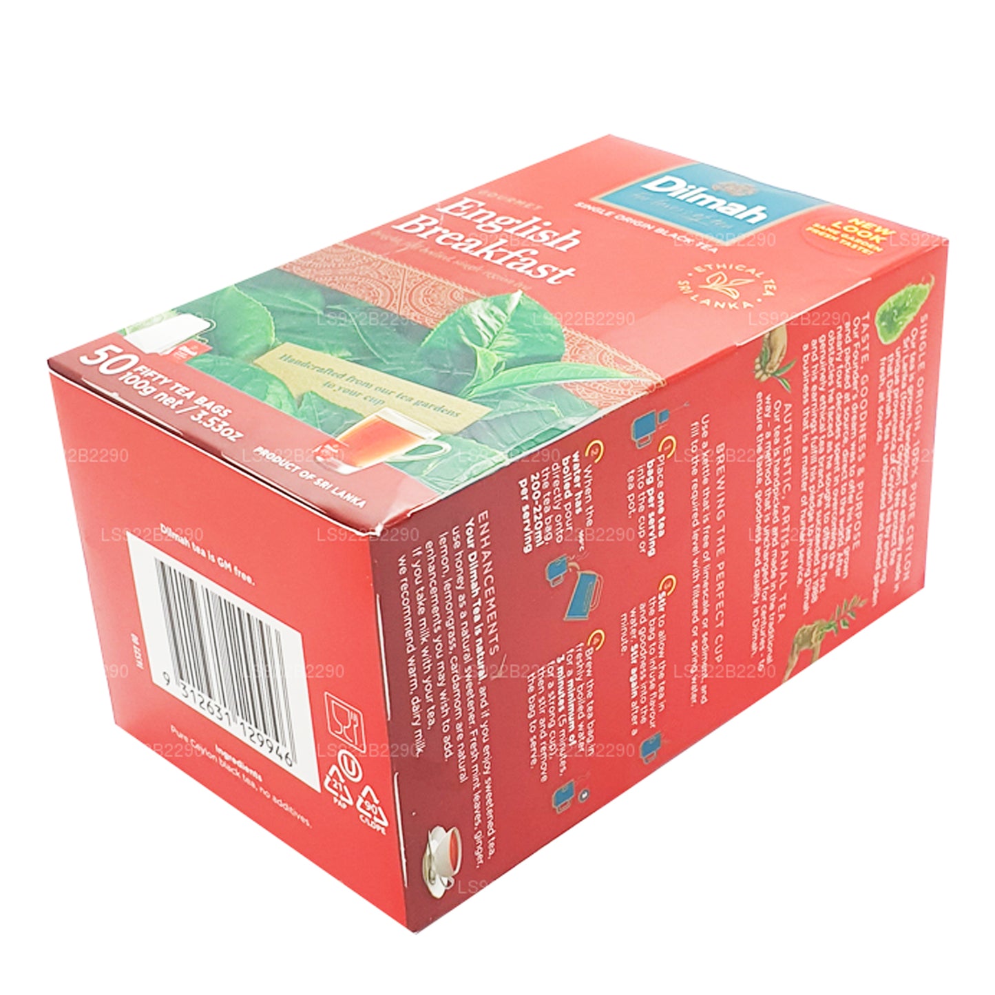 Dilmah İngiliz Kahvaltı Çayı, 50 Çay Poşeti (100g)