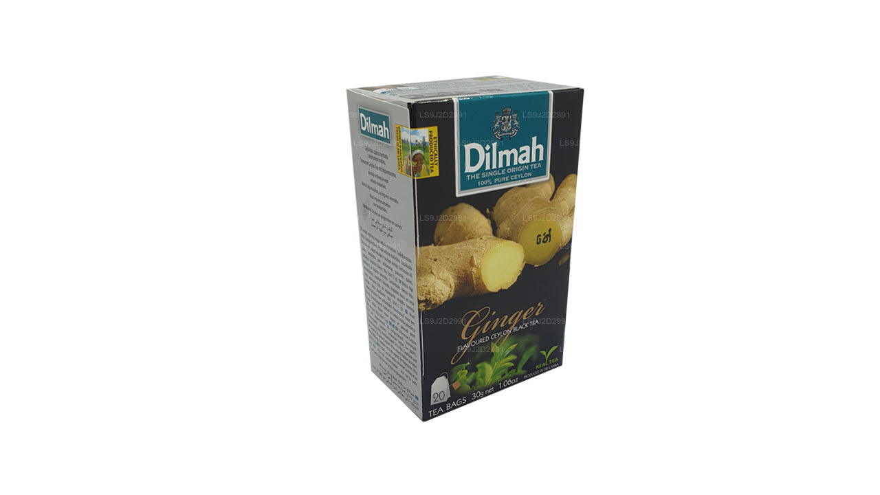 Dilmah Zencefil Aromalı Siyah Çay (30g) 20 Çay Poşeti