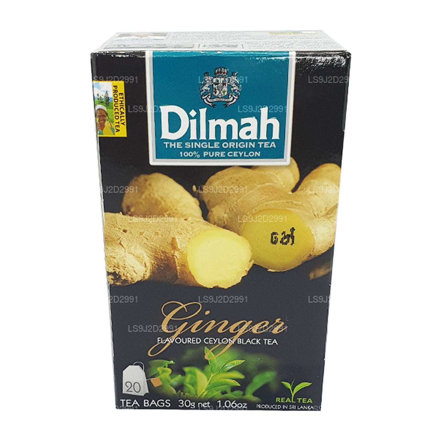 Dilmah Zencefil Aromalı Siyah Çay (30g) 20 Çay Poşeti