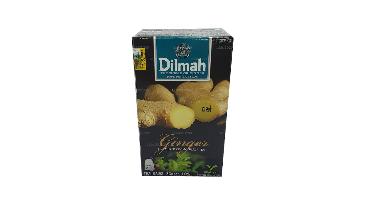 Dilmah Zencefil Aromalı Siyah Çay (30g) 20 Çay Poşeti