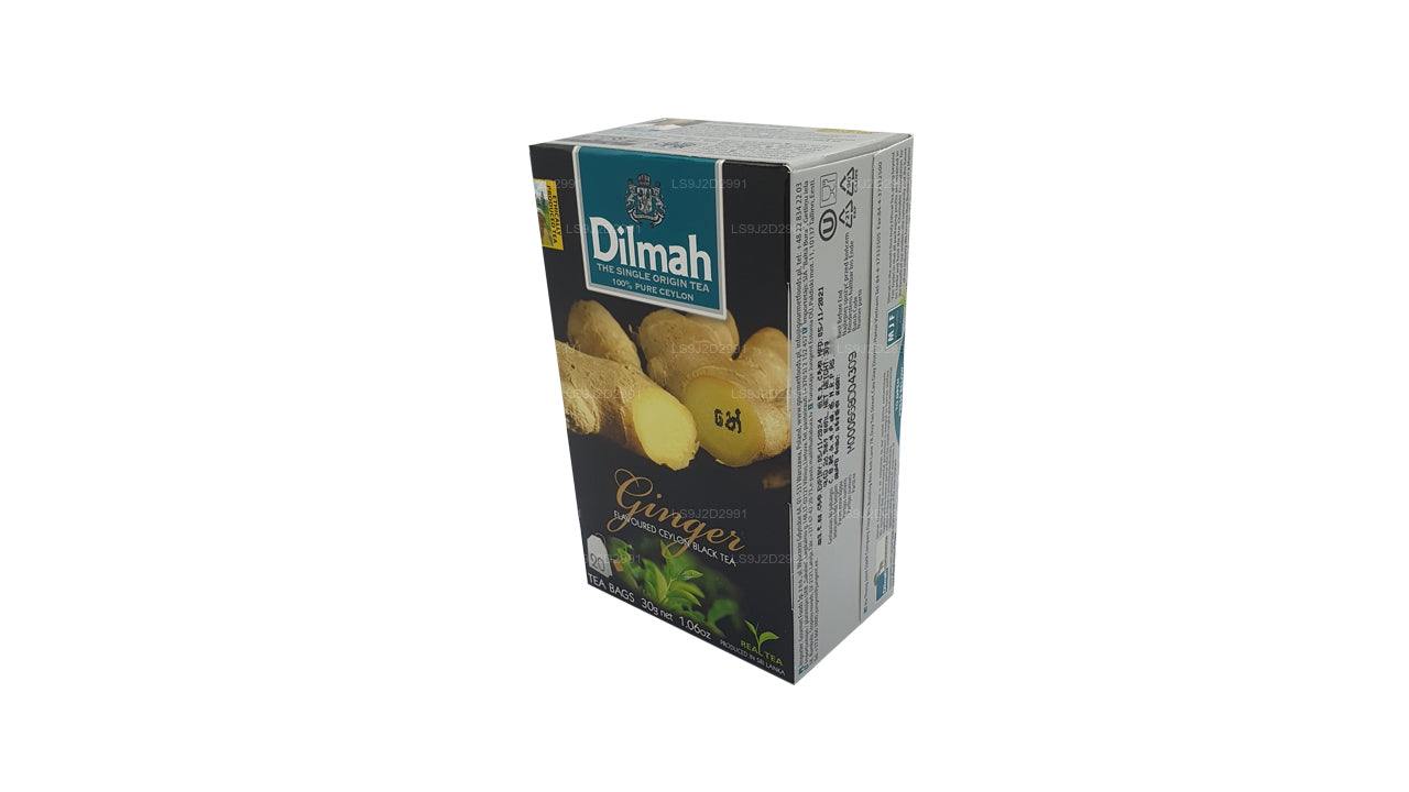 Dilmah Zencefil Aromalı Siyah Çay (30g) 20 Çay Poşeti