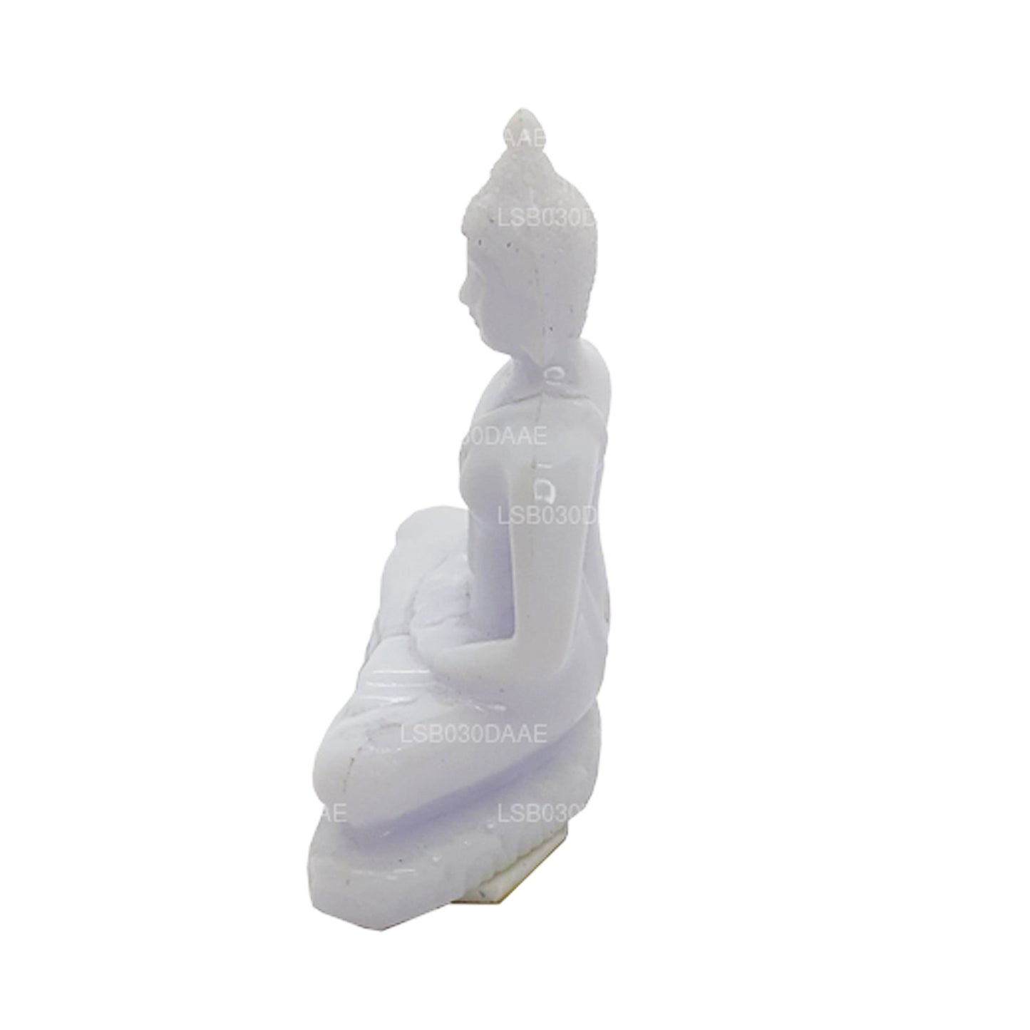 Buda Heykeli (Beyaz Renk) Araba Panosu için (7 cm x 3 cm)