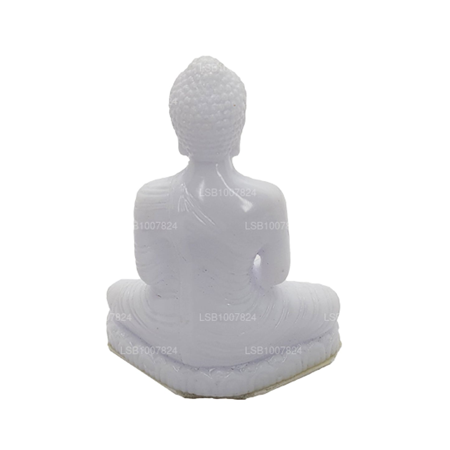 Buda Heykeli (Beyaz Renk) Araba Panosu için (7 cm x 3 cm)