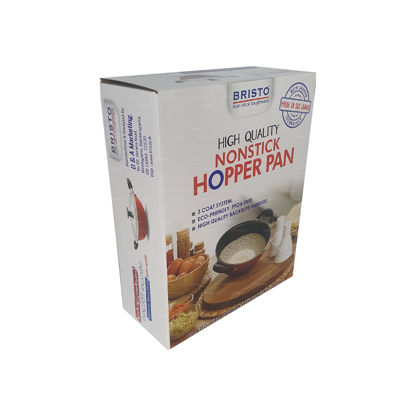 Bristo Yapışmaz Hazne Tavası 18 cm (7 inç)