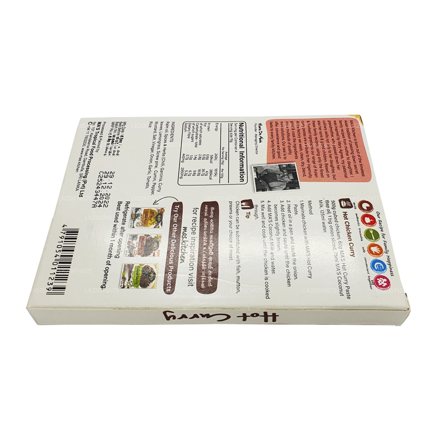 MA"s Kitchen Sri Lanka Sıcak Köri Ezmesi (60g)