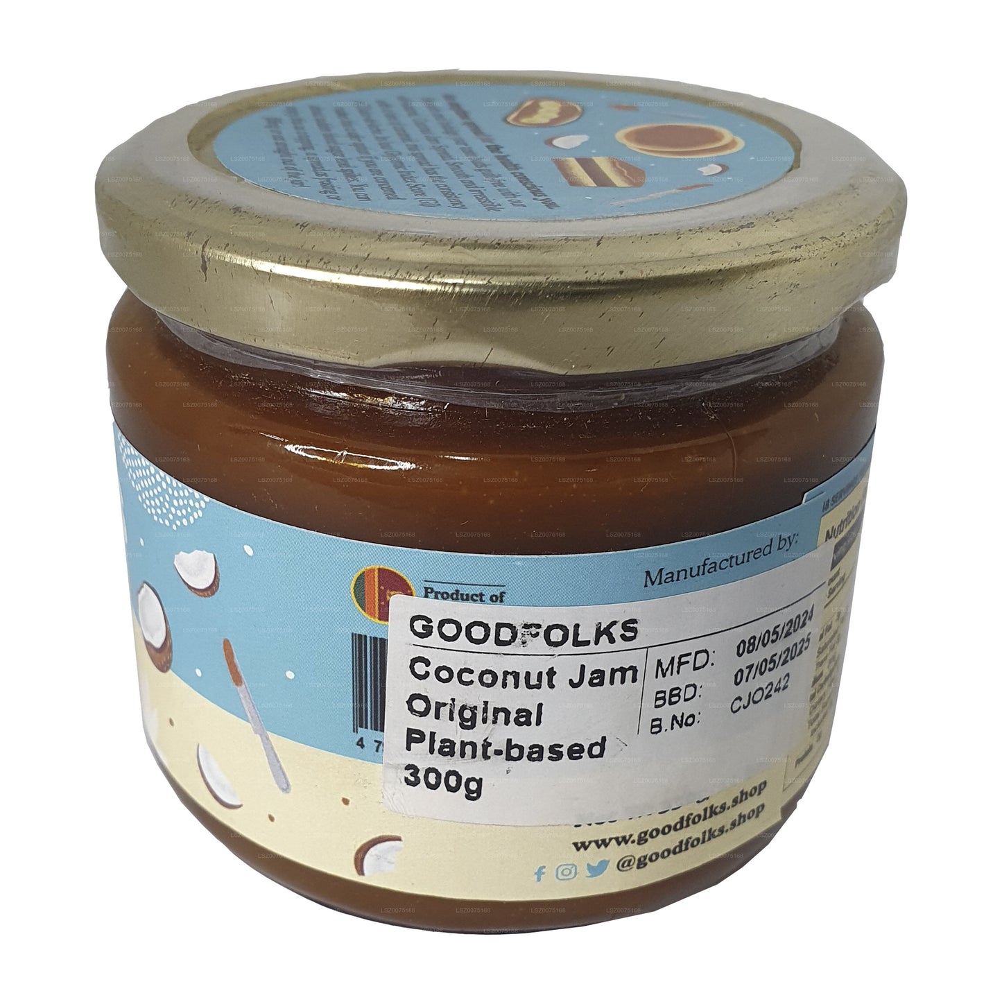 Goodfolks Doğal Hindistan Cevizi Reçeli (330g)
