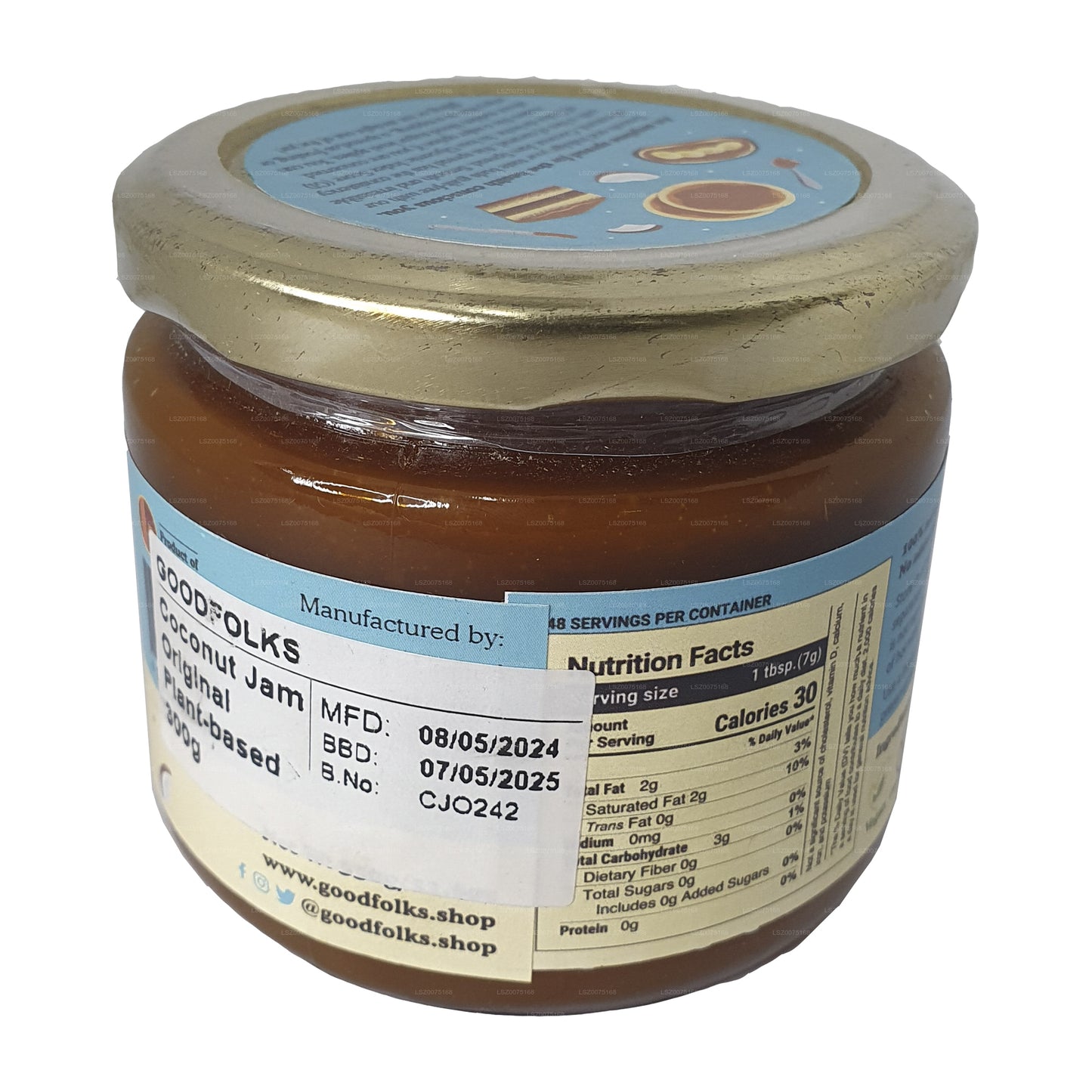 Goodfolks Doğal Hindistan Cevizi Reçeli (330g)