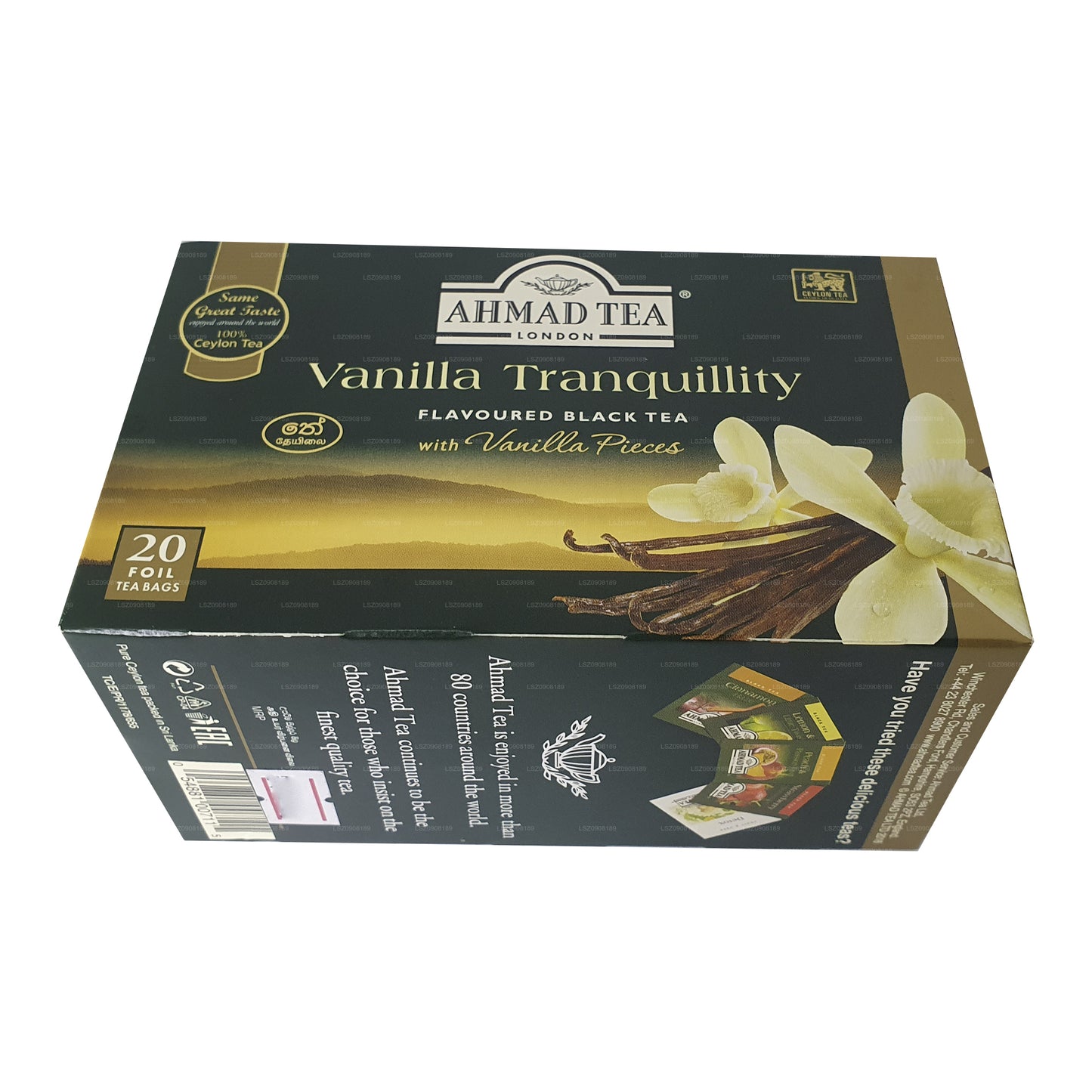 Ahmad çay Vanilya Huzur 20 Folyo Çay Poşetleri (40g)