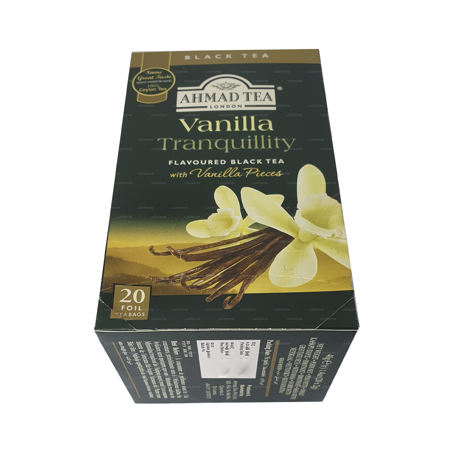 Ahmad çay Vanilya Huzur 20 Folyo Çay Poşetleri (40g)