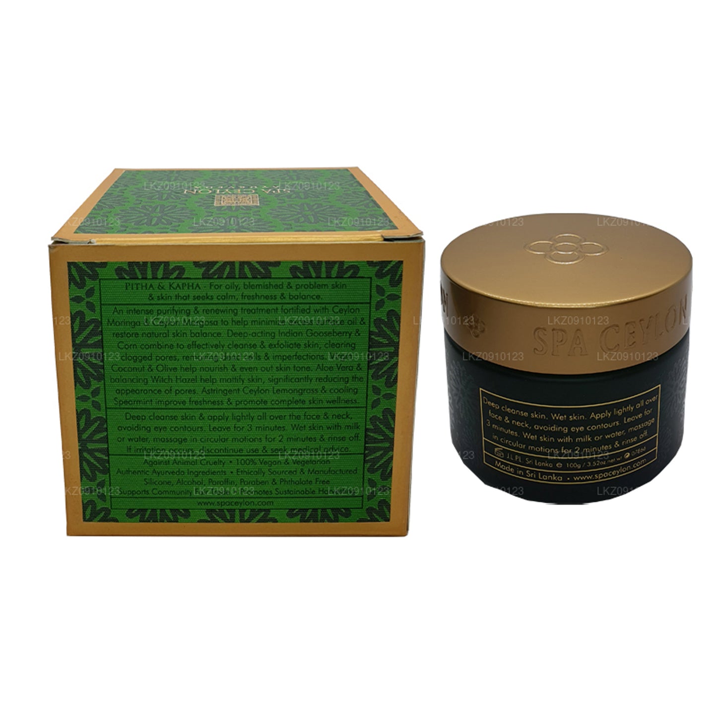 Spa Seylan Cilt Dengesi Moringa ve Neem Açıklayıcı Kil Yüz Eksfoliyatörü (100g)