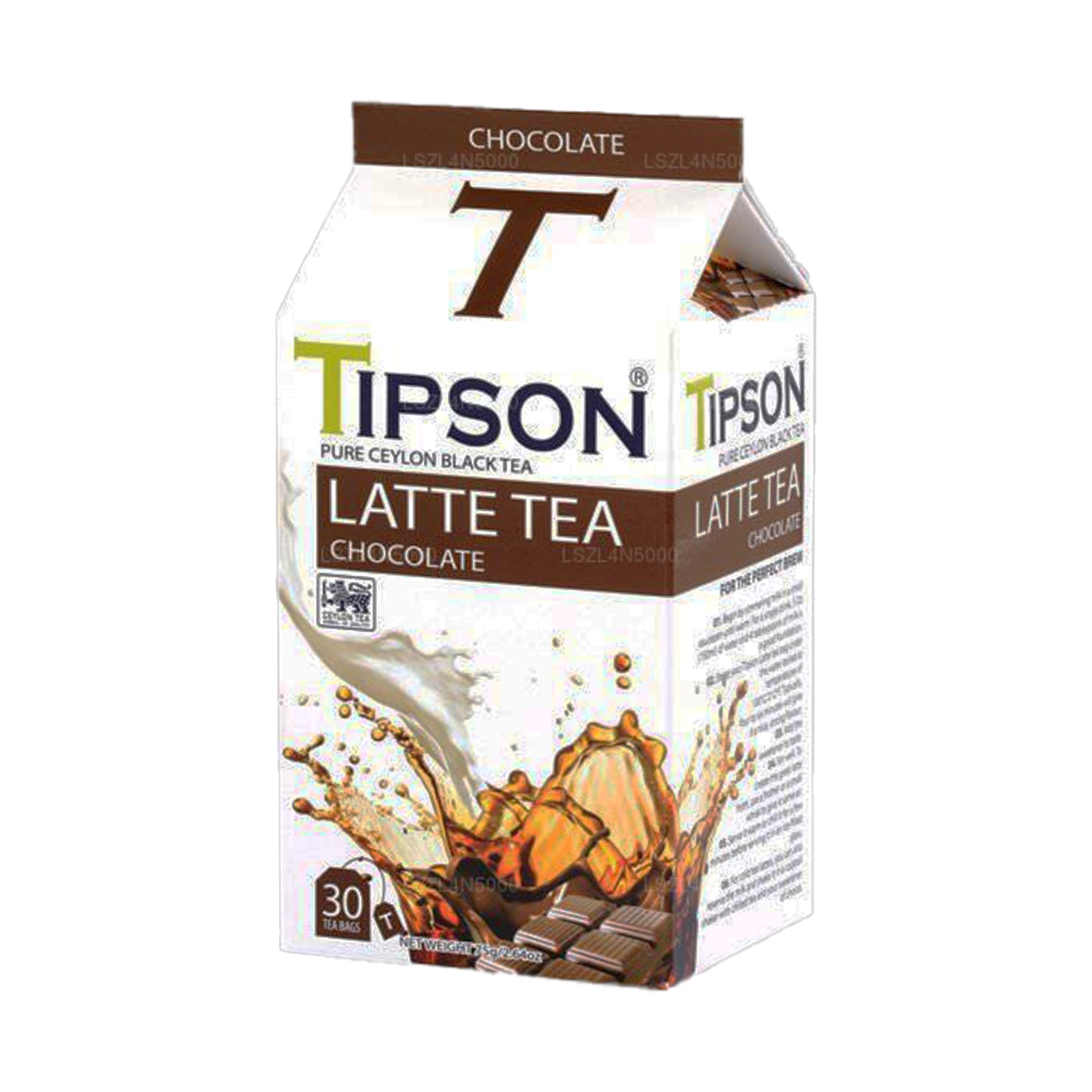 Tipson Çikolata Aromalı Latte Çayı (75g) 30 Çay Poşeti