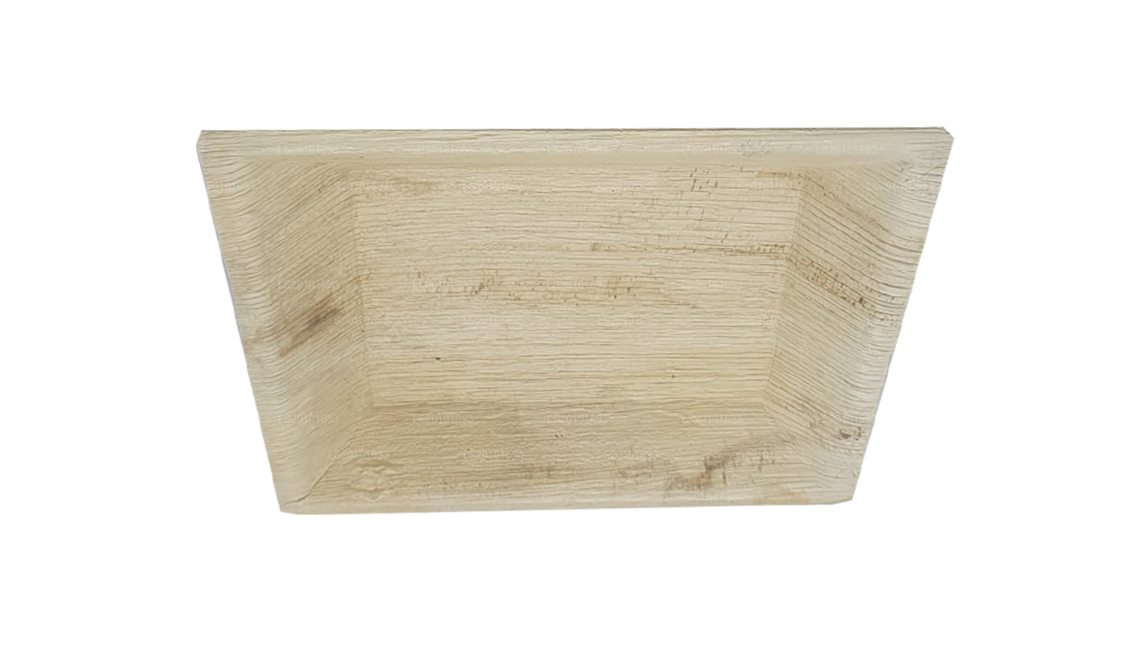 El Yapımı Areca Yapraklı Yemek Tabakları 20 cm x 20 cm (Kare Tip)