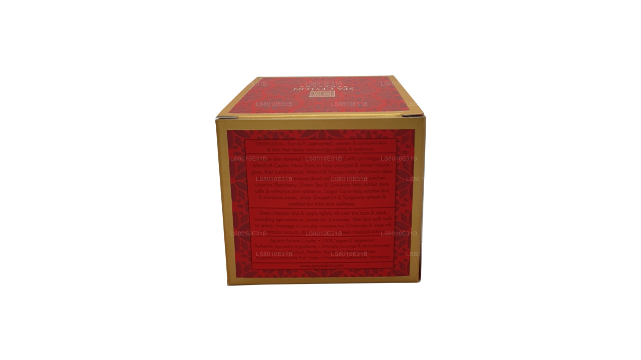 Spa Seylan Cilt Energise Narenciye ve Kırmızı Sandal Işıltılı Jel Yüz Eksfoliyatörü (120g)