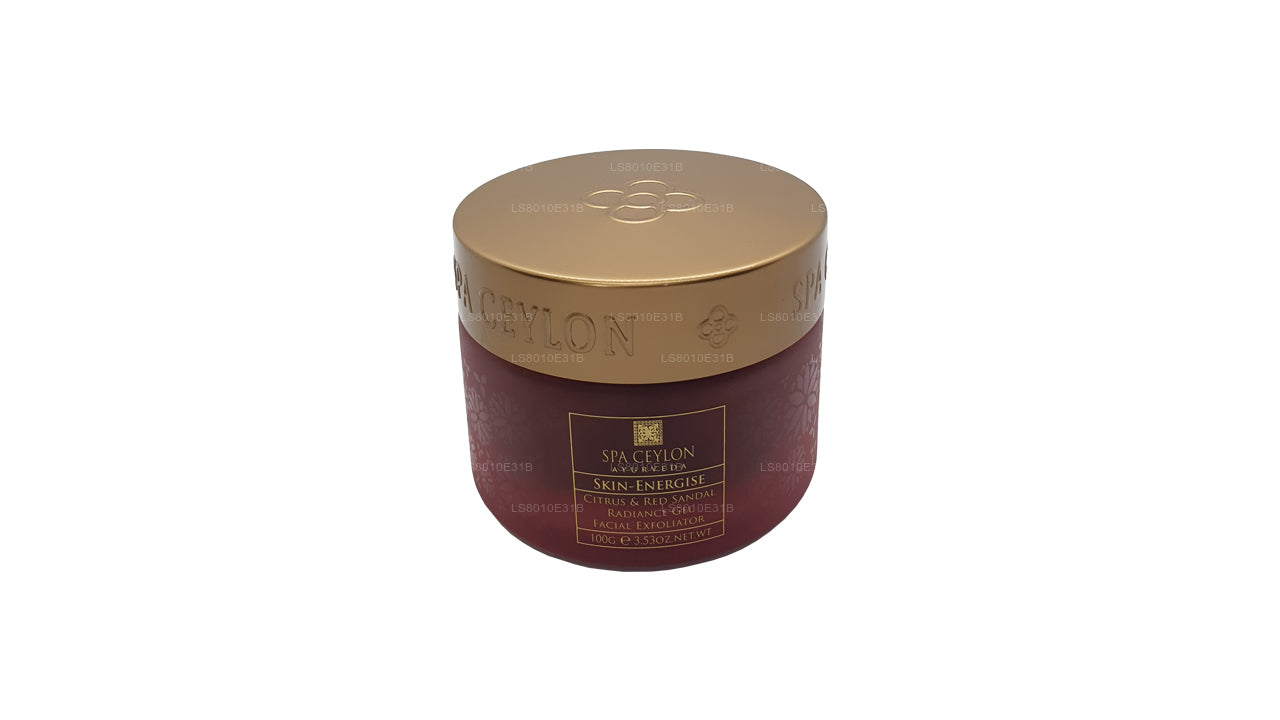 Spa Seylan Cilt Energise Narenciye ve Kırmızı Sandal Işıltılı Jel Yüz Eksfoliyatörü (120g)