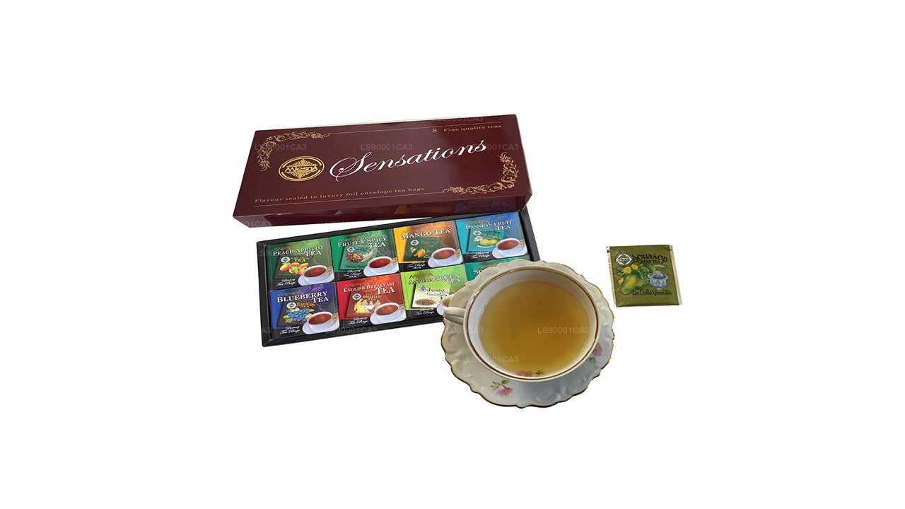 Mlesna Sensations 8 Lezzet Çeşitli Lüks Folyo Çay Poşetleri (160 g)