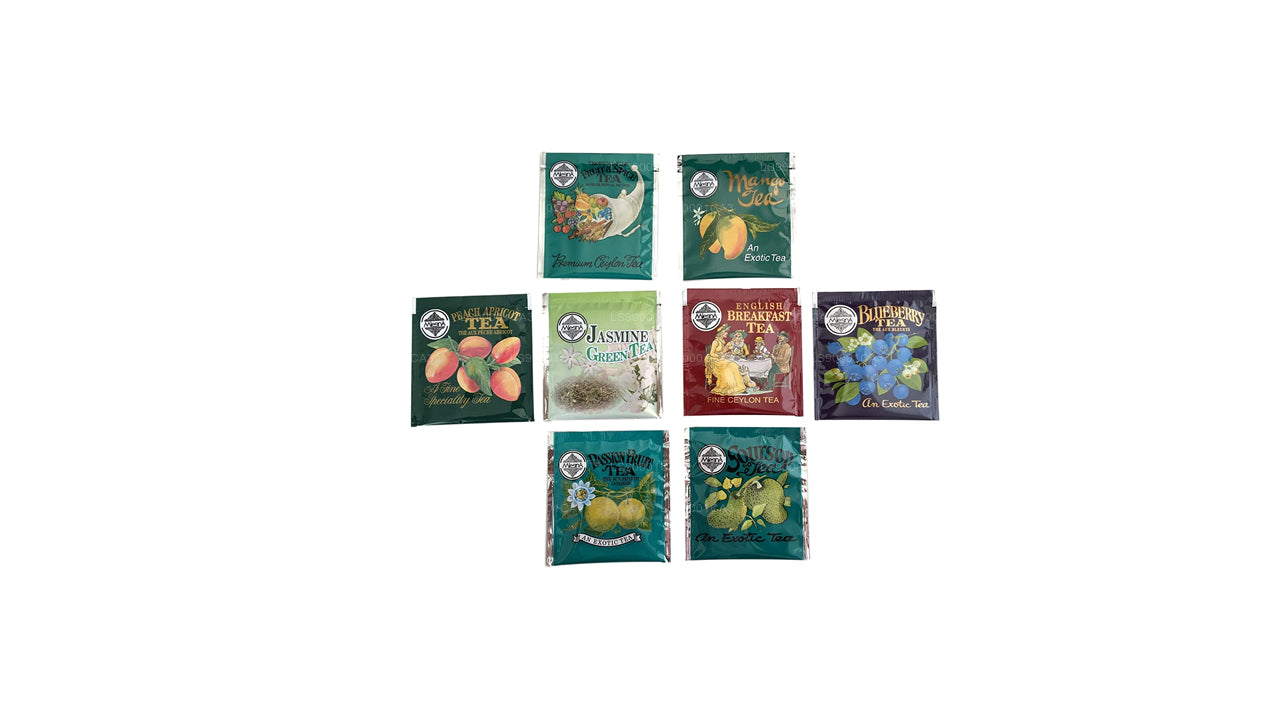 Mlesna Sensations 8 Lezzet Çeşitli Lüks Folyo Çay Poşetleri (160 g)