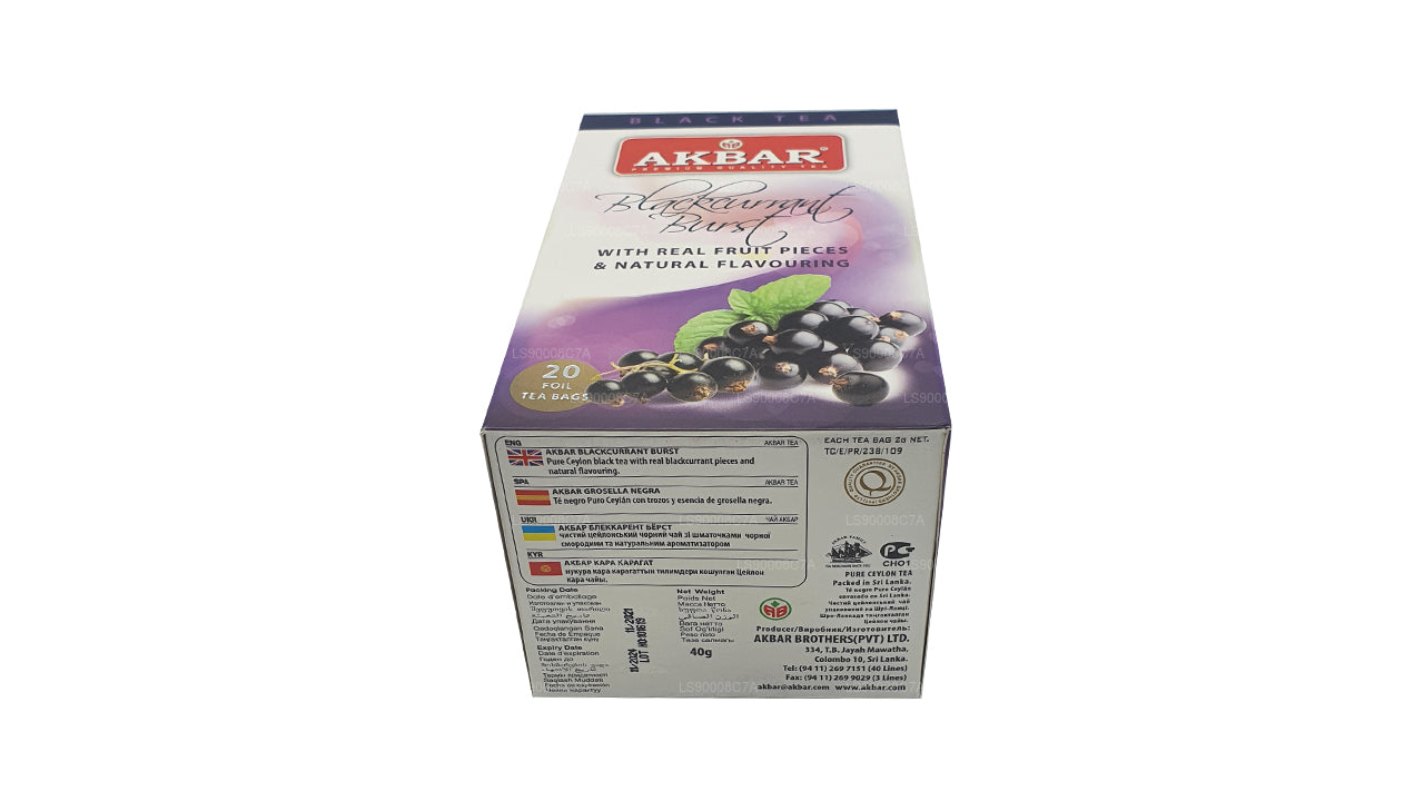 Akbar Siyah Frenk Üzümü Patlaması (40g) 20 Folyo Çay Poşeti