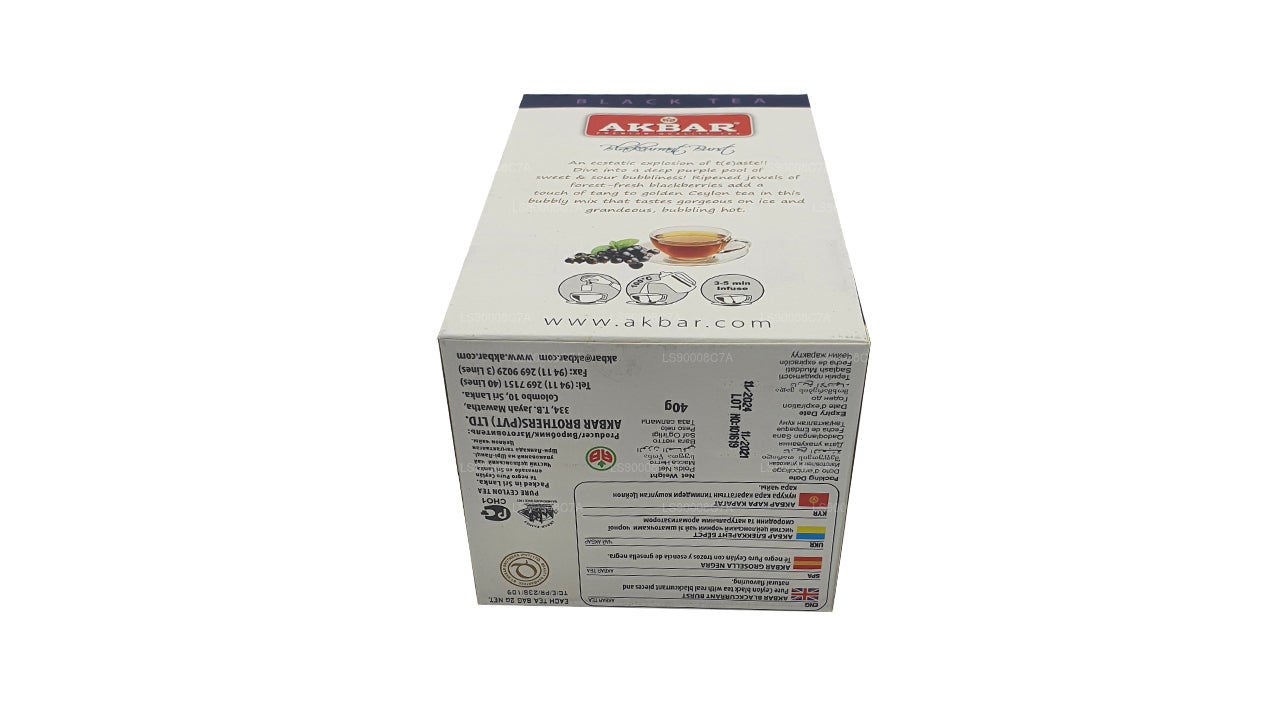 Akbar Siyah Frenk Üzümü Patlaması (40g) 20 Folyo Çay Poşeti