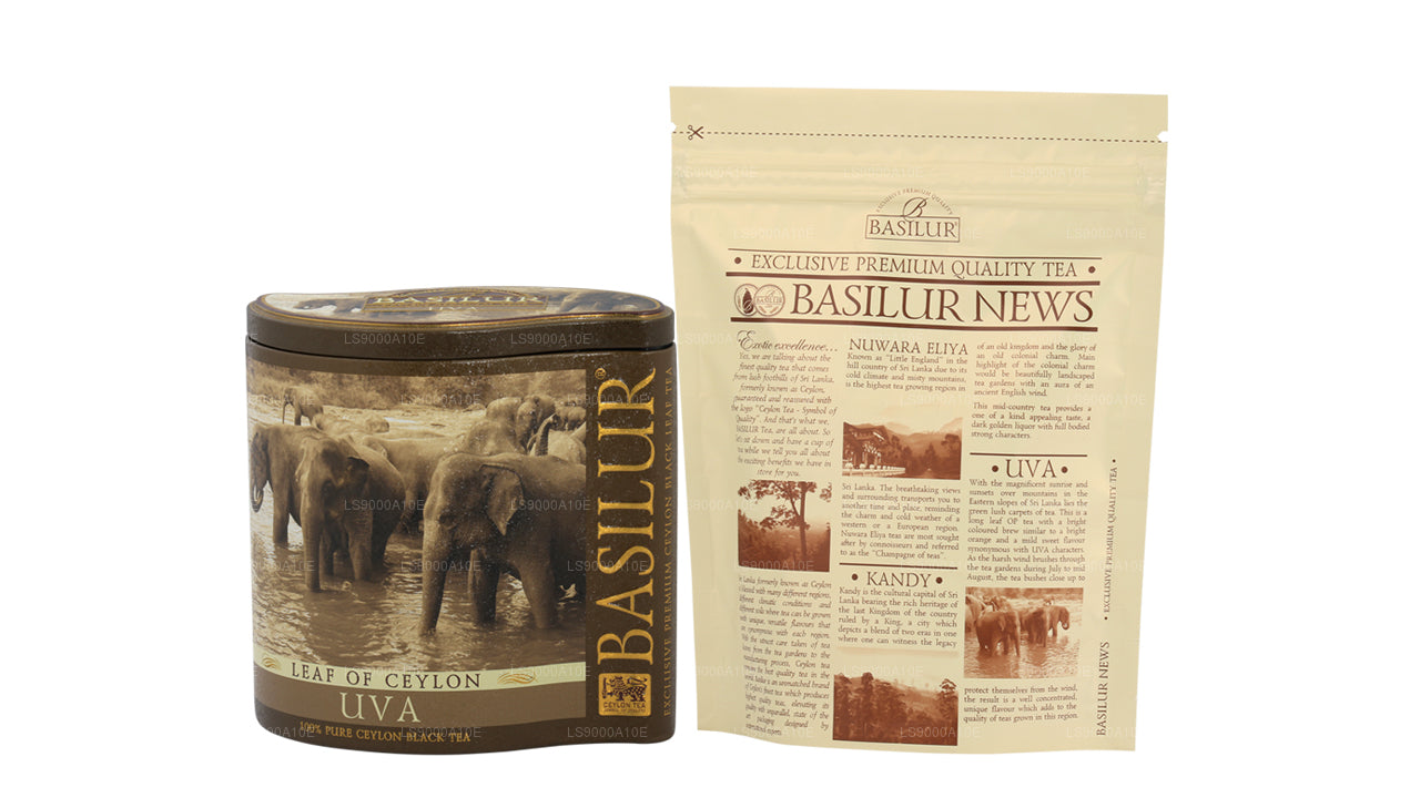 Seylan “Uva” Bazilur Yaprağı (100g) Caddy