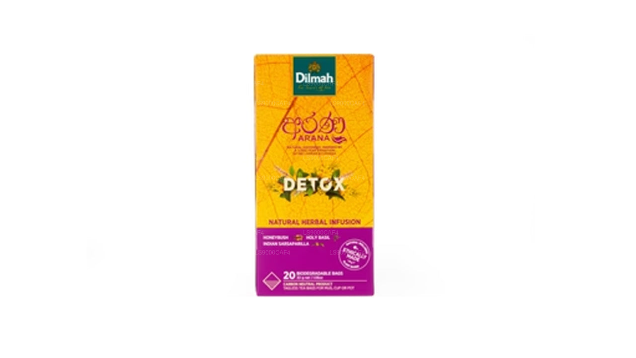 Dilmah Arana Detoks Doğal Bitkisel İnfüzyon (20 Etiketsiz Çay Poşeti)