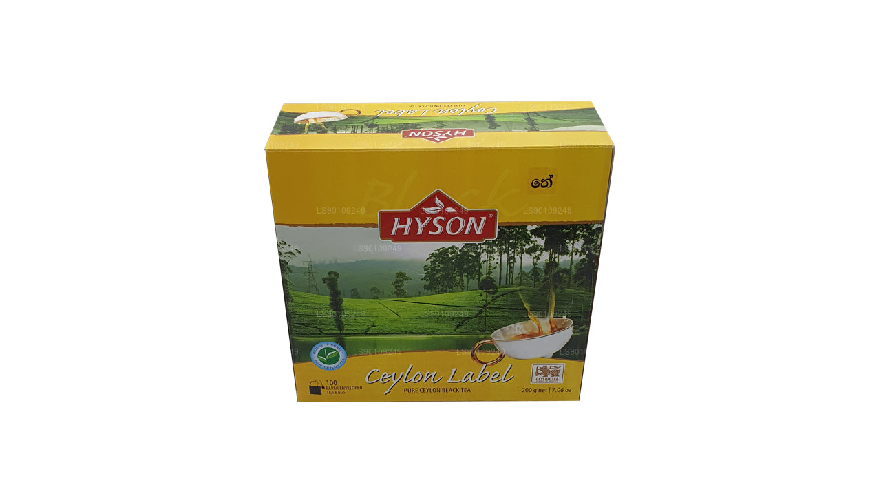 Hyson Seylan Etiketi BOPF (200g) 100 Çay Poşetleri