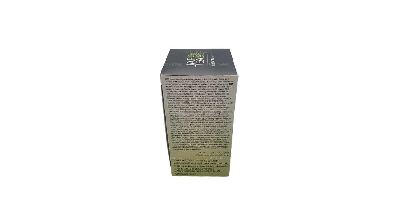 Jaf Çay Saf Yeşil Koleksiyon Yeşil Çay Nane Folyo Zarflı Çay Poşetleri (40g)