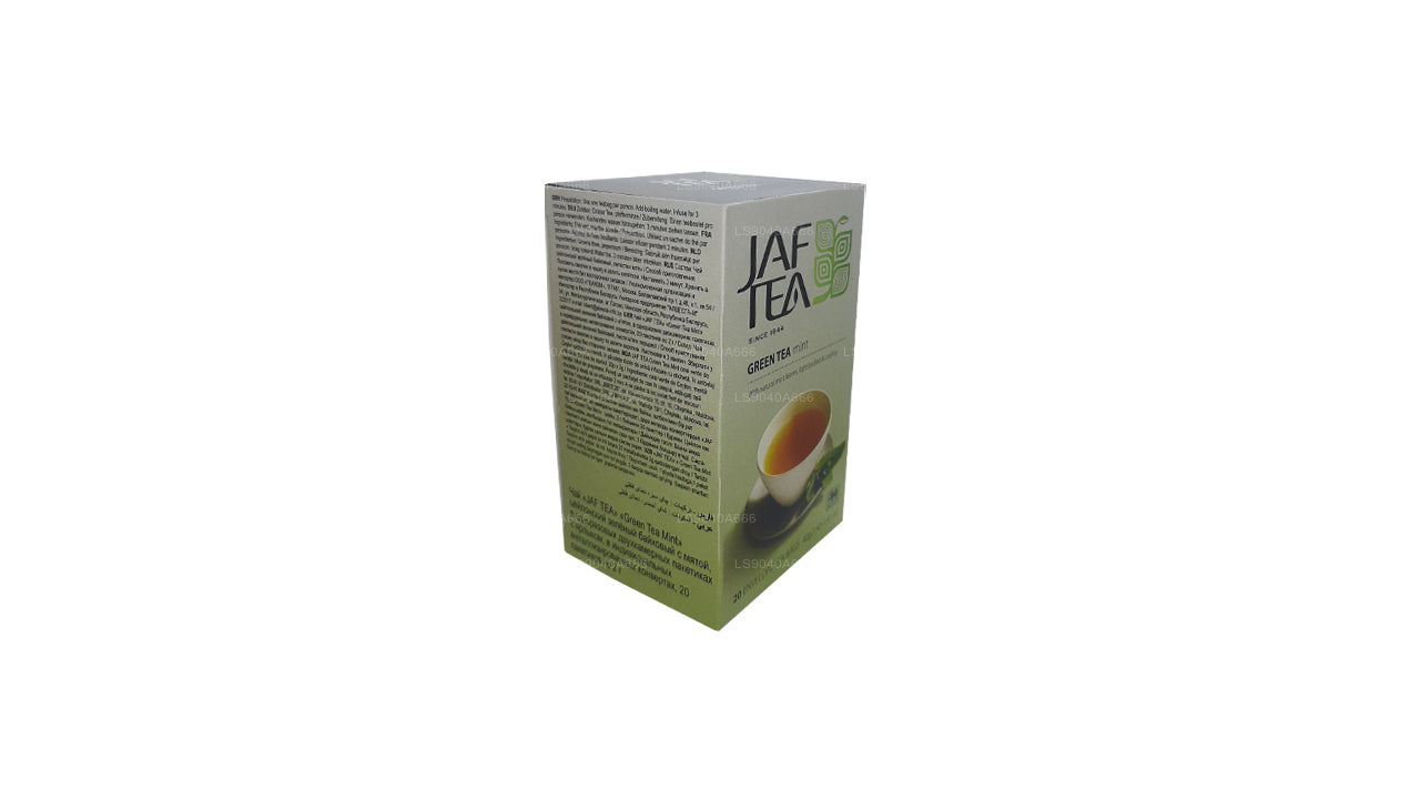 Jaf Çay Saf Yeşil Koleksiyon Yeşil Çay Nane Folyo Zarflı Çay Poşetleri (40g)
