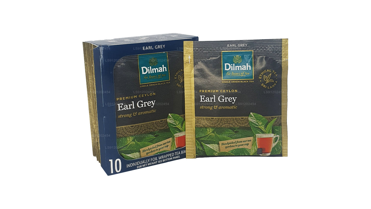 Dilmah Earl Grey Çay (20g) 10 Bireysel Folyo Sarılı Çay Poşeti