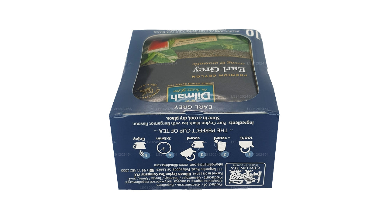 Dilmah Earl Grey Çay (20g) 10 Bireysel Folyo Sarılı Çay Poşeti