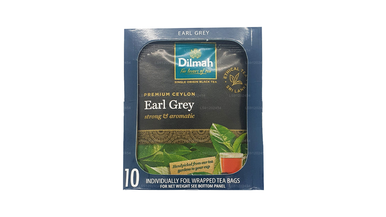 Dilmah Earl Grey Çay (20g) 10 Bireysel Folyo Sarılı Çay Poşeti