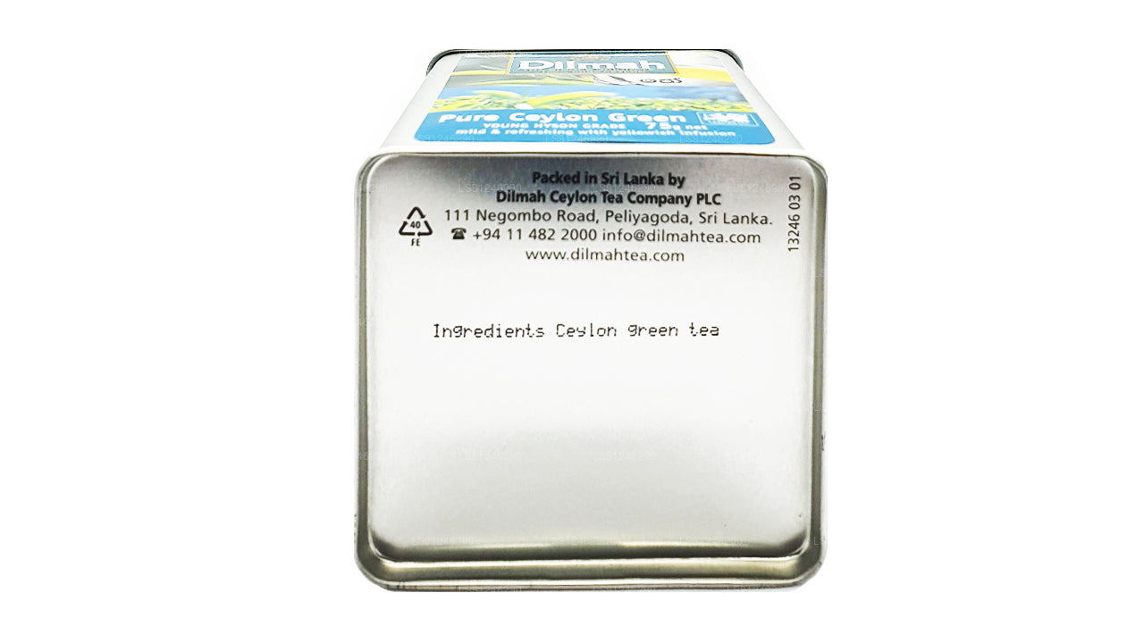Dilmah Saf Seylan Yeşil Çay (YOUNG HYSON GRADE) Gevşek Yaprak Çay (75g) Caddy
