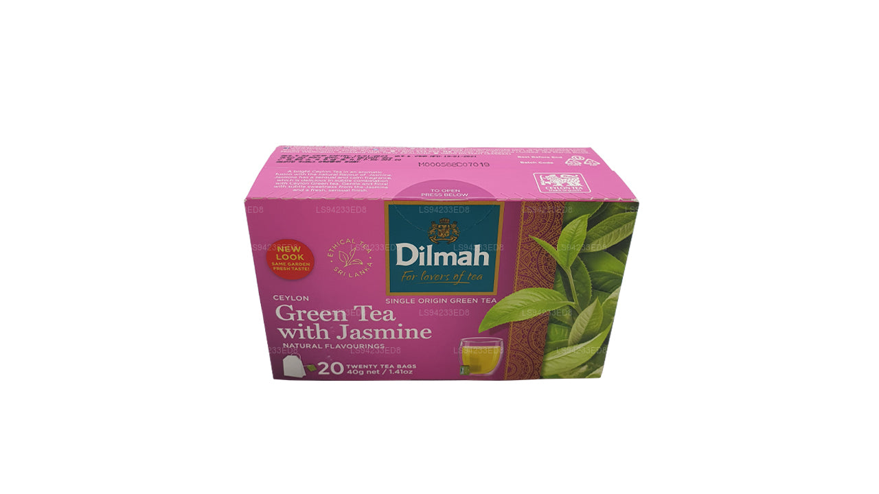 Dilmah Seylan Yaseminli Yeşil Çay (40g) 20 Çay Poşeti
