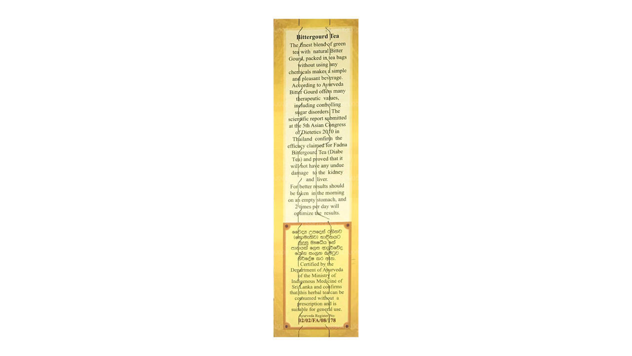 Fadna Bittergourd Tea (20g) 10 Çay Poşeti