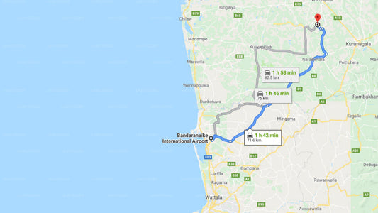 Panadaragama Şehri - Colombo Havalimanı (CMB) Özel Transfer