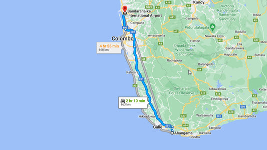 Ahangama City - Colombo Havaalanı (CMB) Şehir Özel Transfer