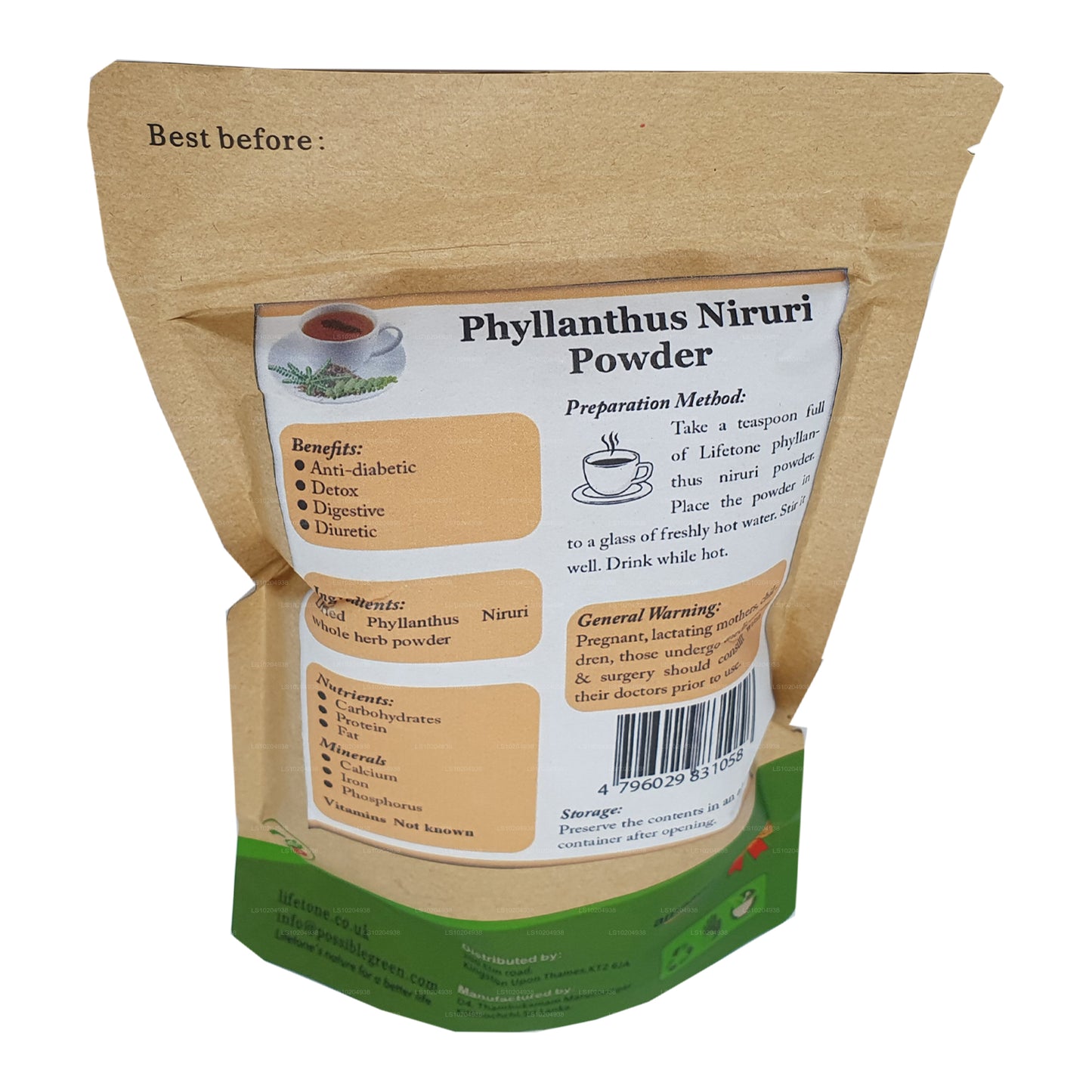 Lifetone Phylanthus Niruri Tozu (100g)