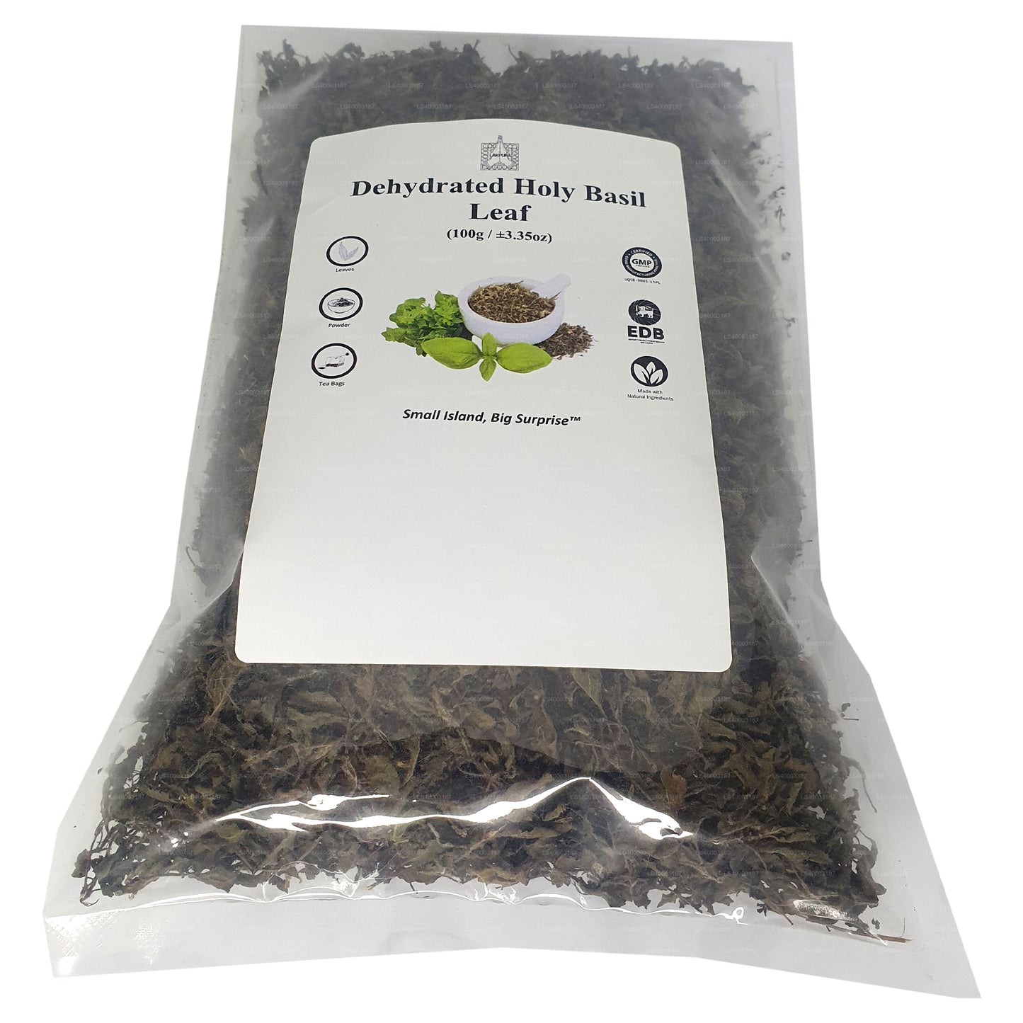 Lakpura Kurutulmuş Kutsal Fesleğen Tulsi Yaprakları