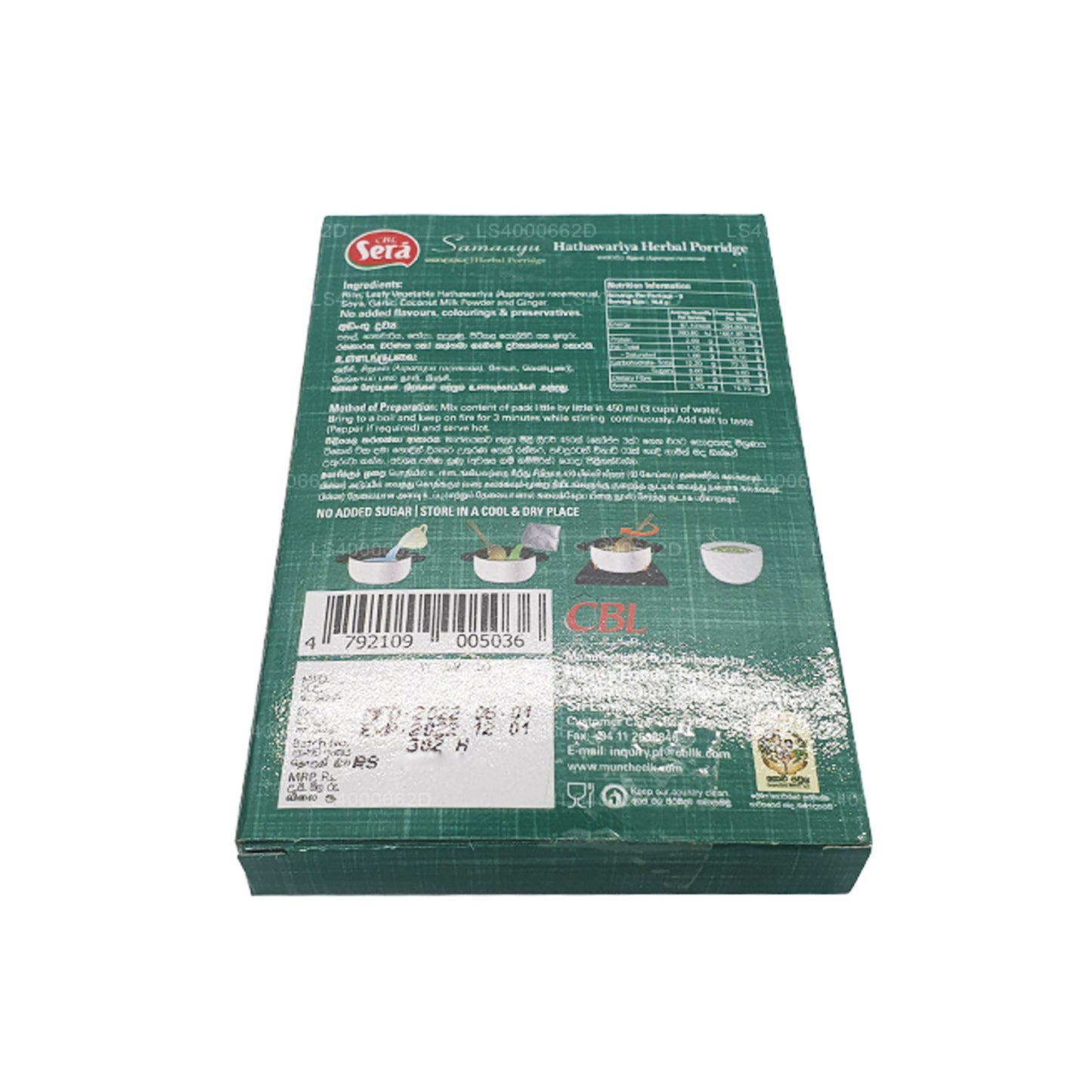 Sera Hathawariya Bitkisel Yulaf lapası (50g)