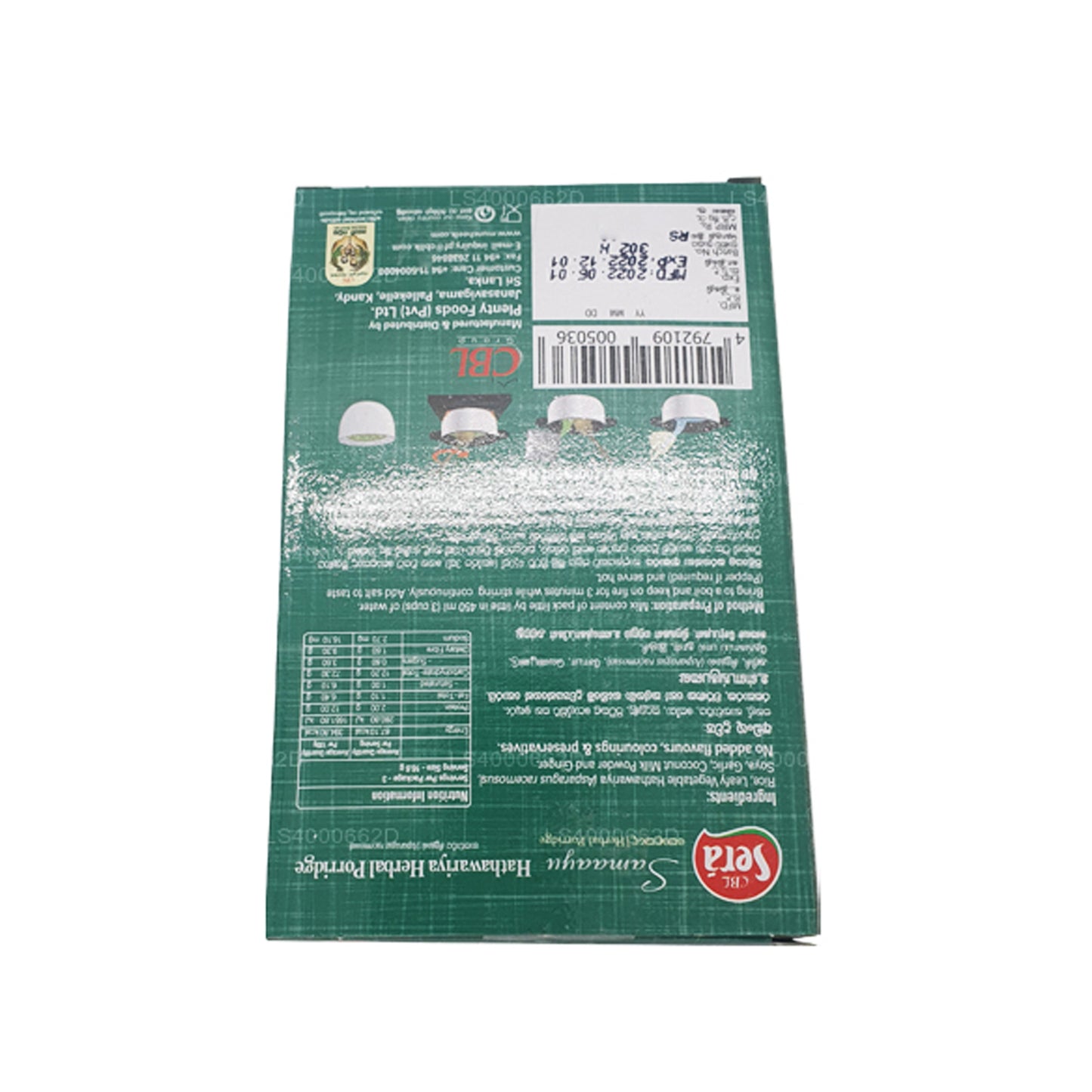Sera Hathawariya Bitkisel Yulaf lapası (50g)