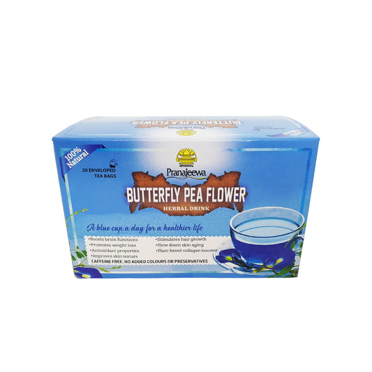 Sethsuwa Pranajeewa Butterfly Pea Flowers Herbal Tea (20 Tea Bags)