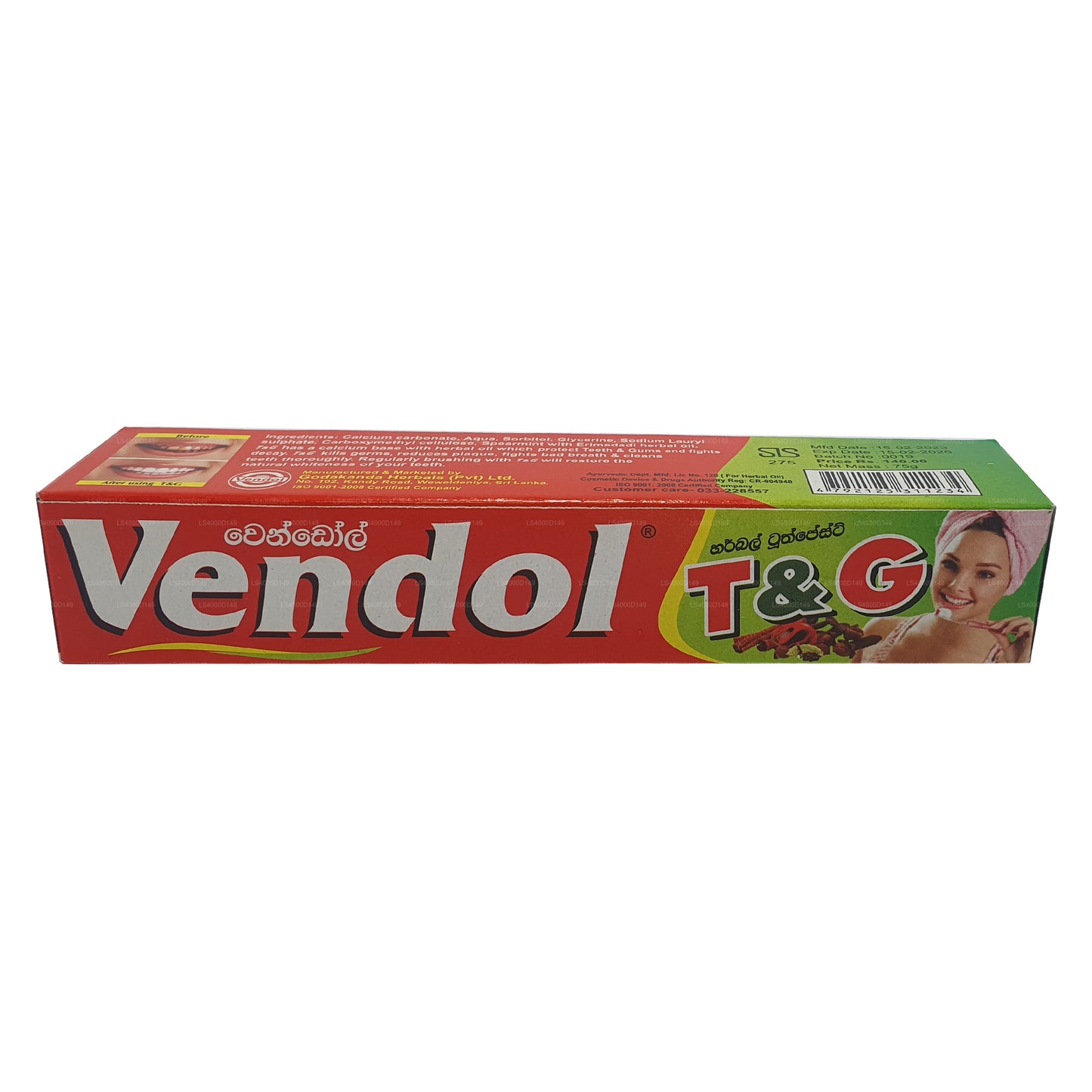 Vendol T ve G Diş Haste (135g)