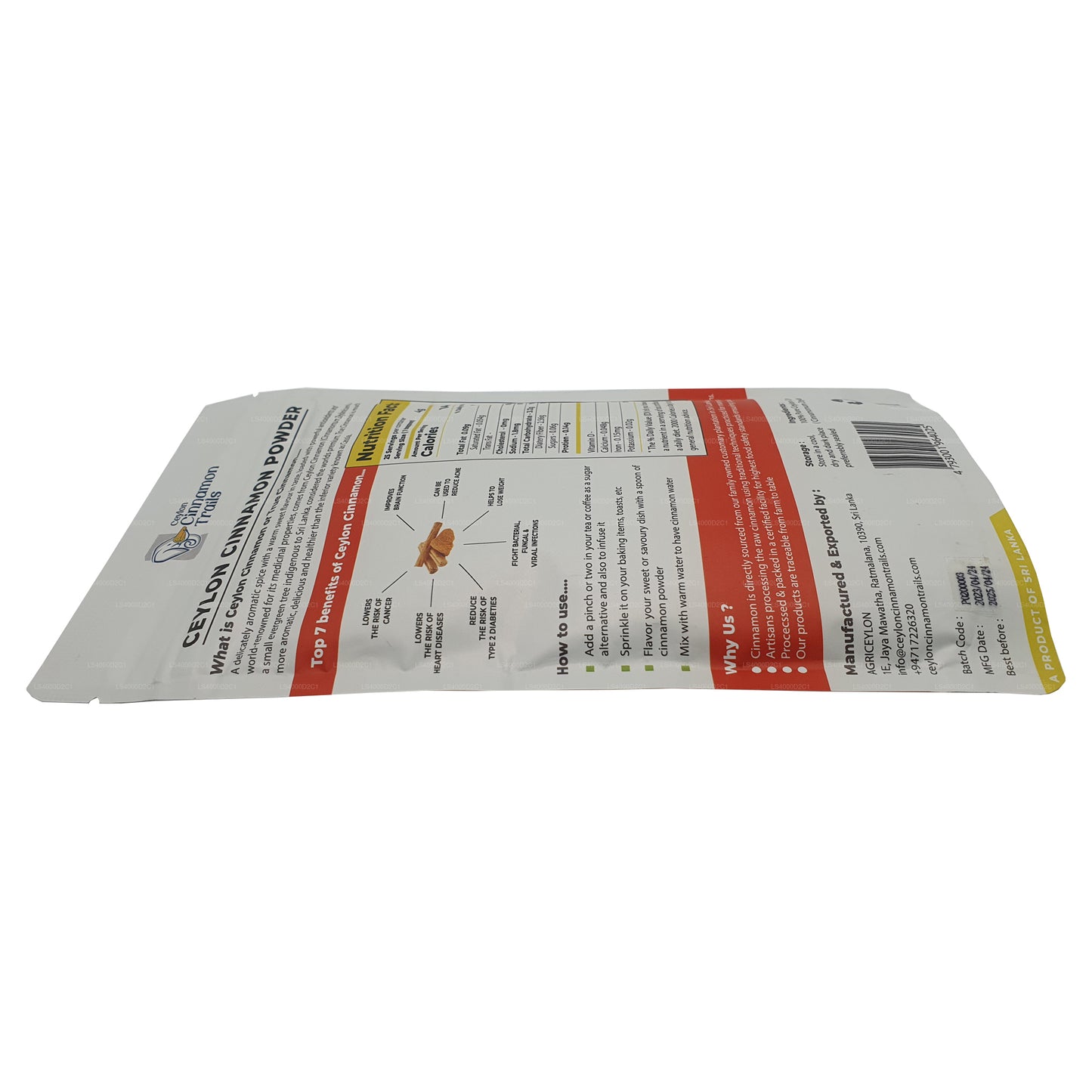 Seylan Tarçın Yolları Tarçın Tozu (100g)