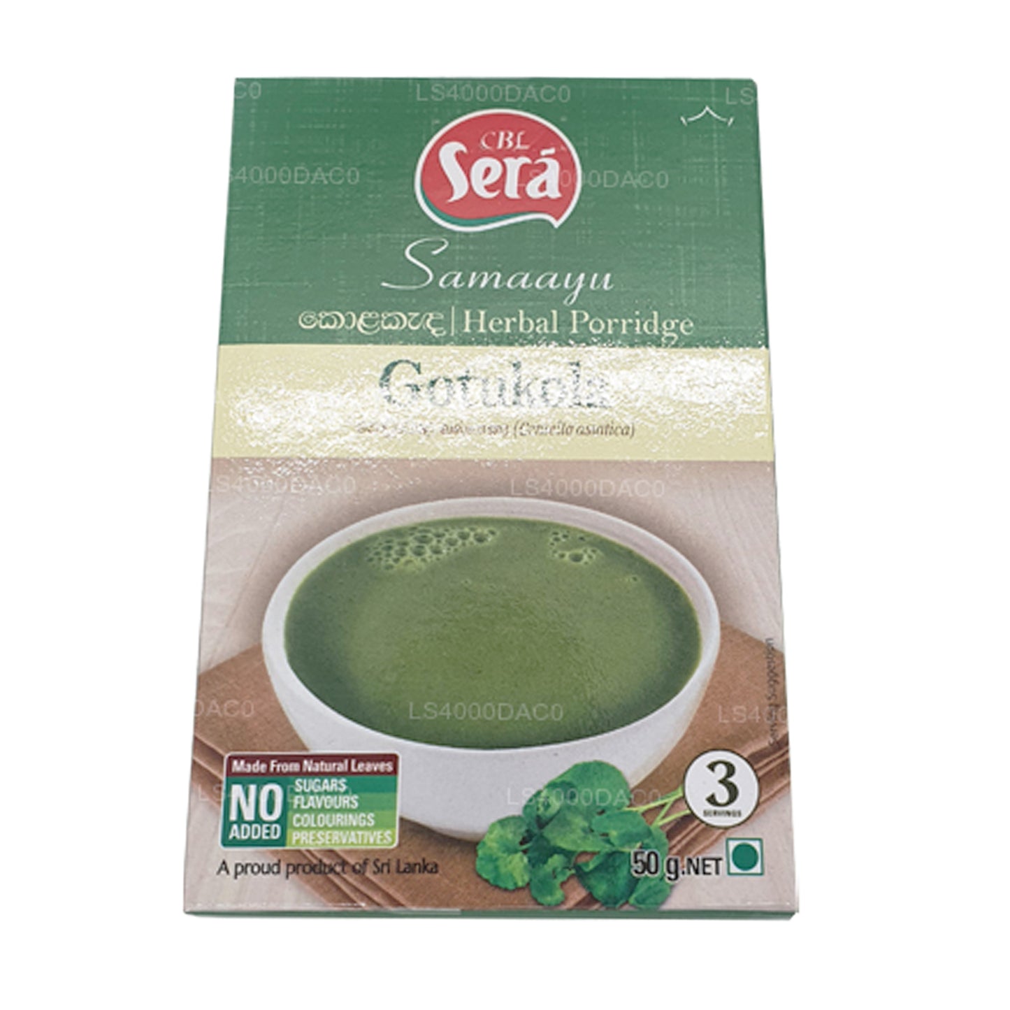 Sera Gotukola Bitkisel Yulaf lapası (50g)