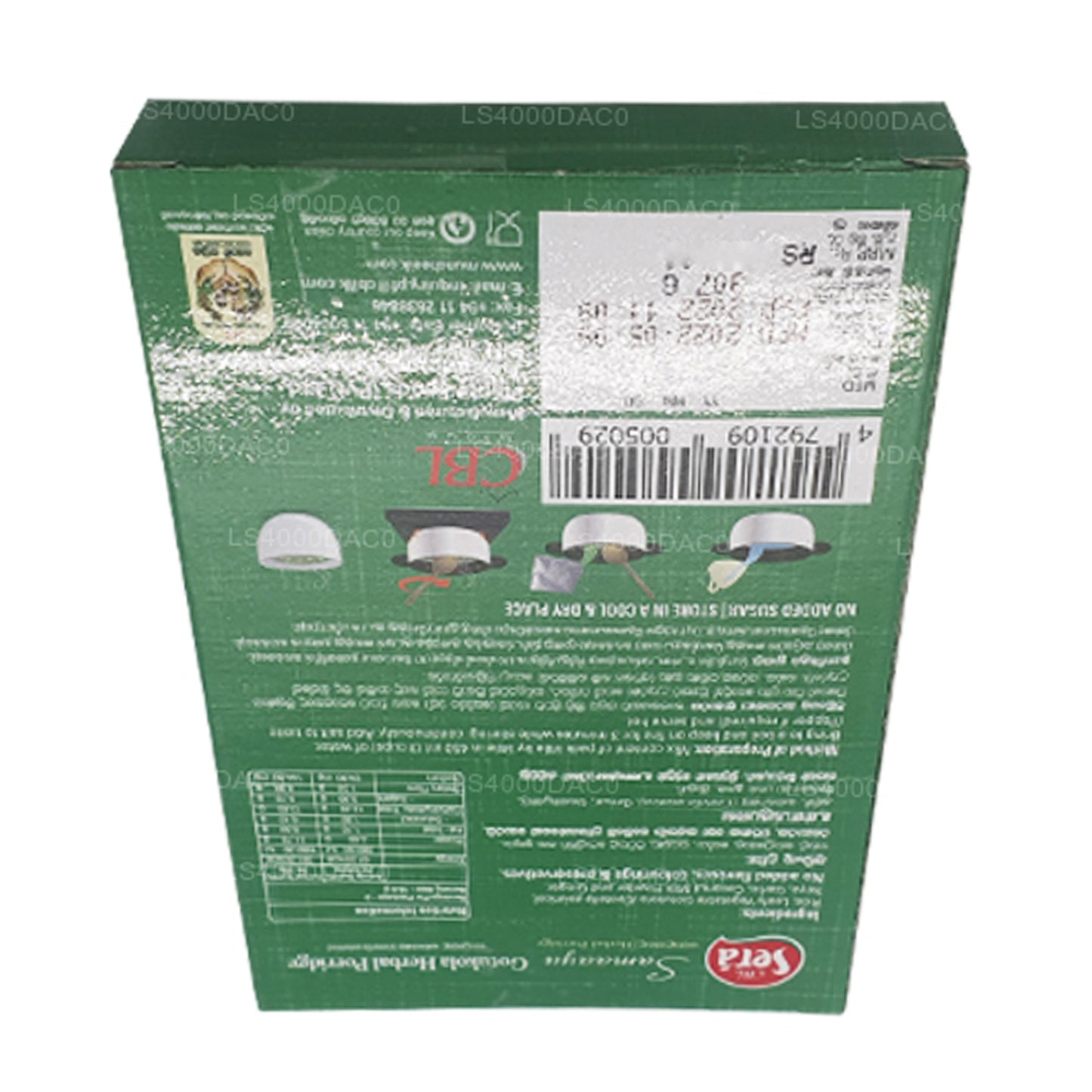 Sera Gotukola Bitkisel Yulaf lapası (50g)