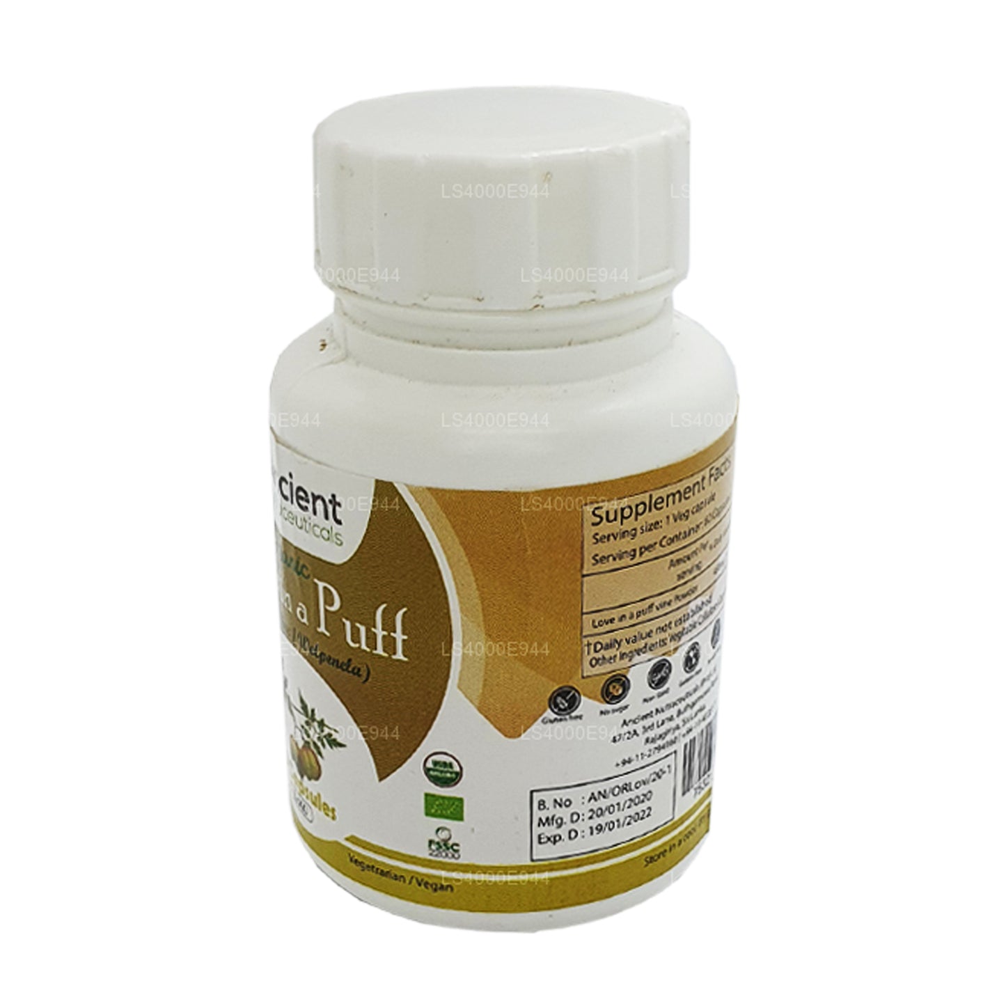Antik Nutrasötikler Puf Şapkalarında Aşk (60 Caps)