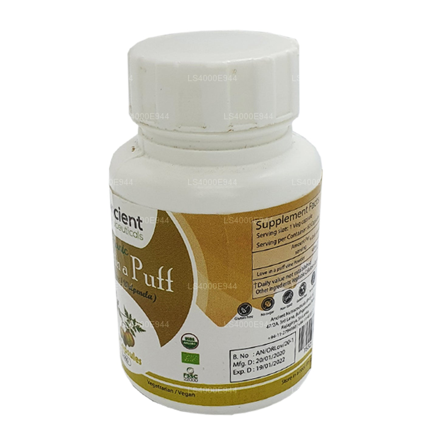 Antik Nutrasötikler Puf Şapkalarında Aşk (60 Caps)
