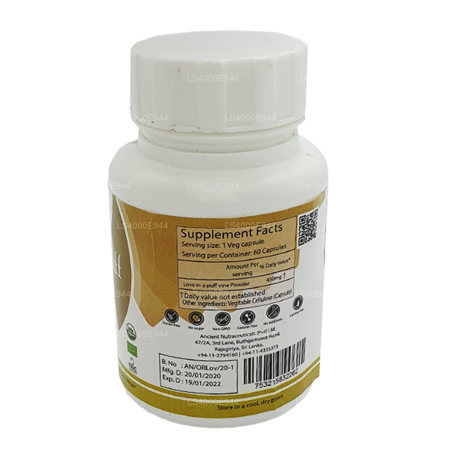 Antik Nutrasötikler Puf Şapkalarında Aşk (60 Caps)
