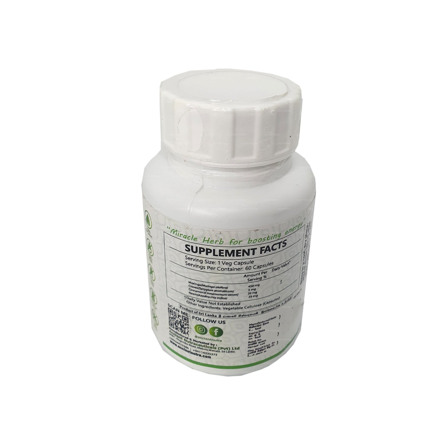 Ancient Nutra Moringa (60 Capsules)