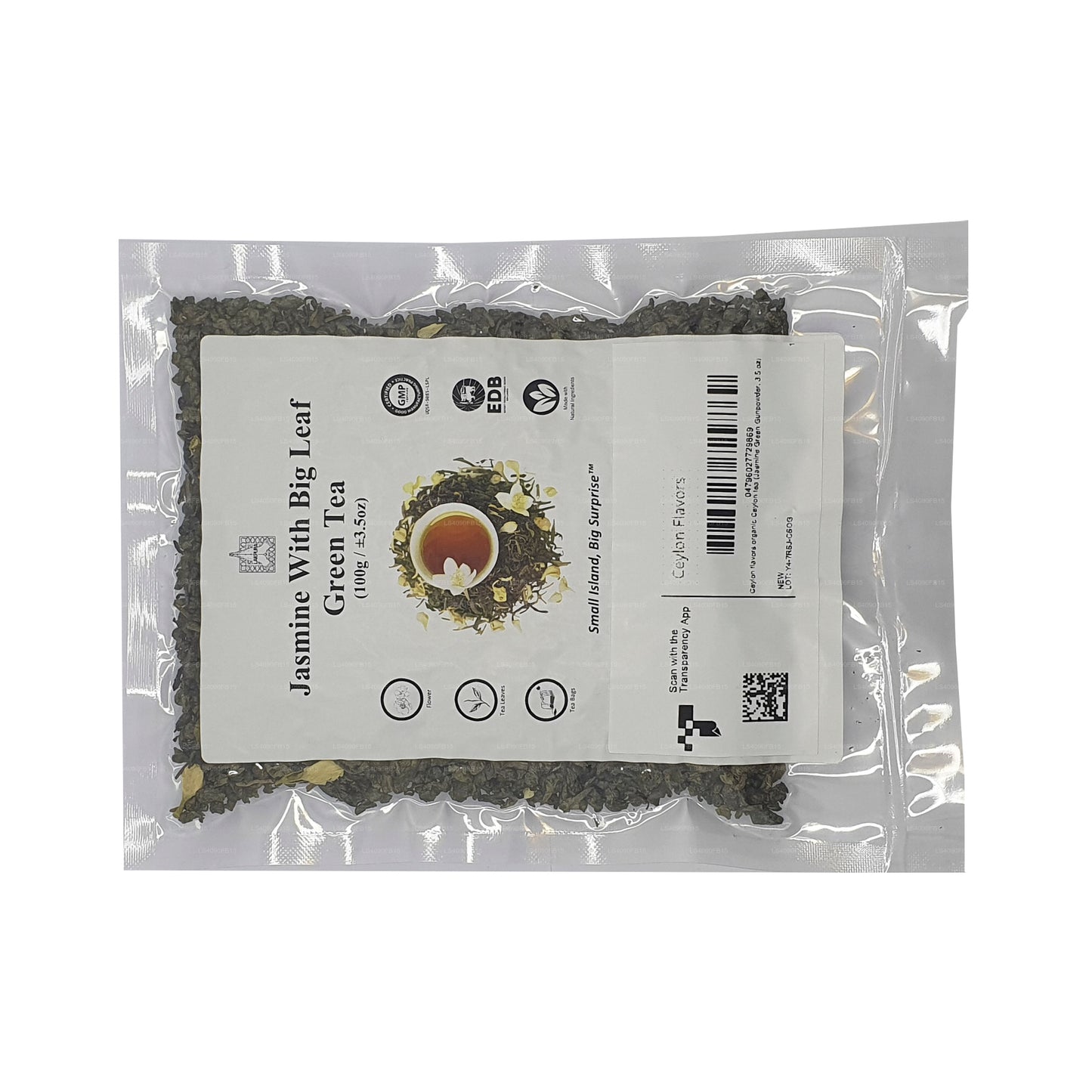 Lakpura Yasemin ve Büyük Yapraklı Yeşil Çay (100g)