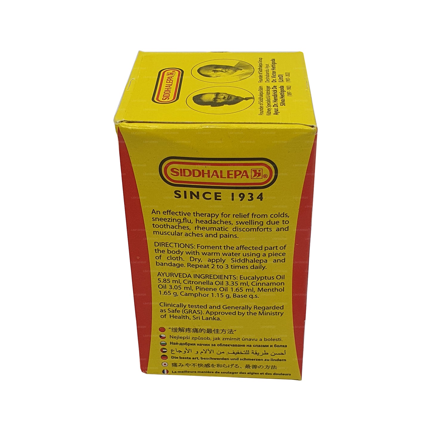 Siddhalepa Ayurveda Bitkisel Balsam